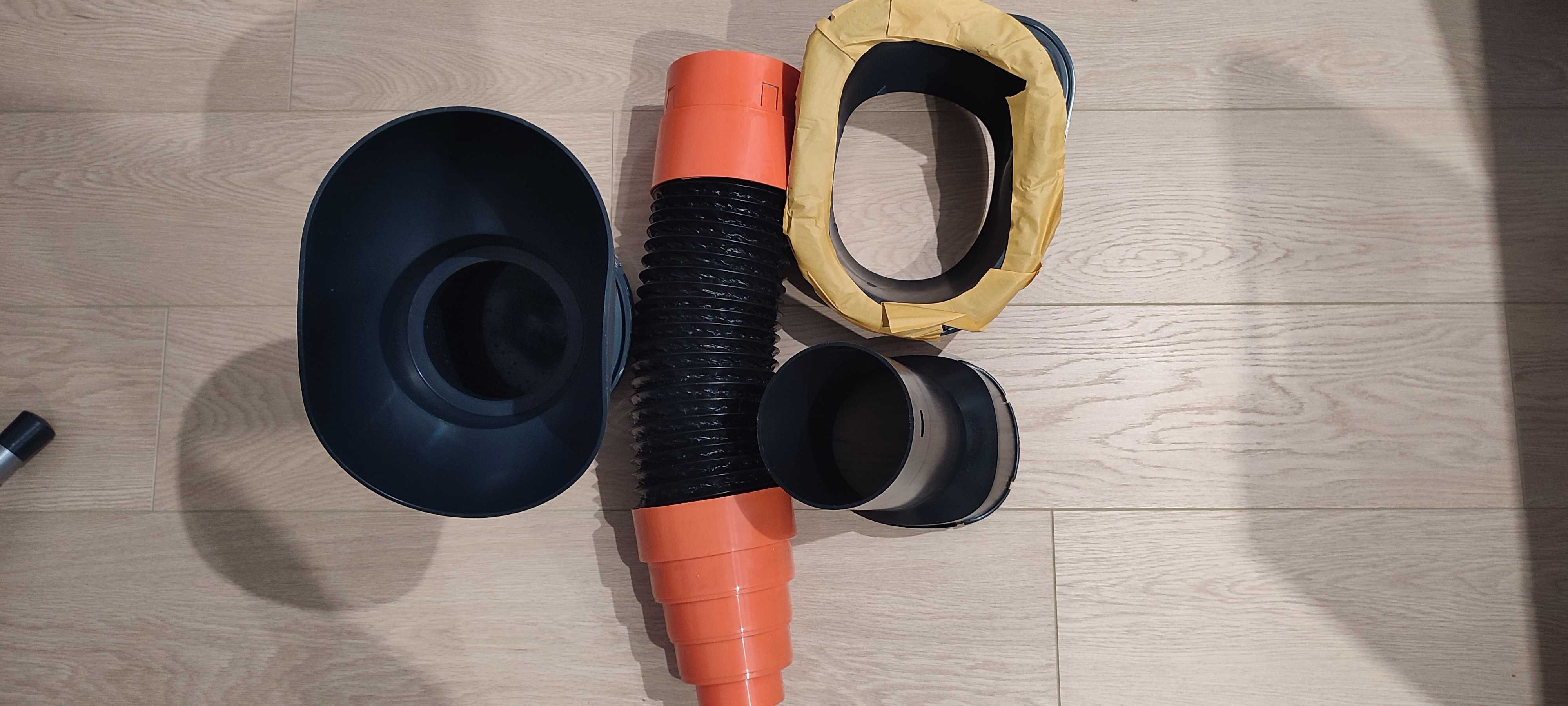 Kominek wentylacyjny Krono-Plast fi 125 mm z rurą przyłączeniową