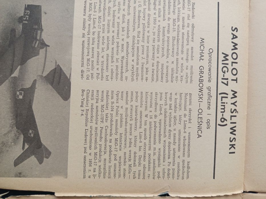 Mały Modelarz Samolot Myśliwski MIG-17