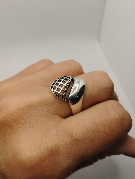 Srebrny pierścionek, próba 925, rozmiar 21