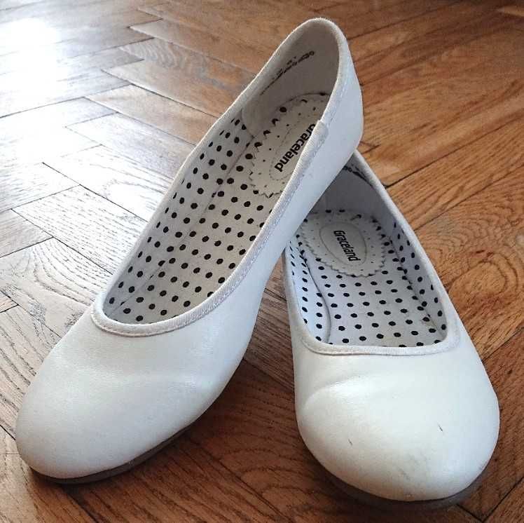 Buty balerinki białe GRACELAND rozmiar 38