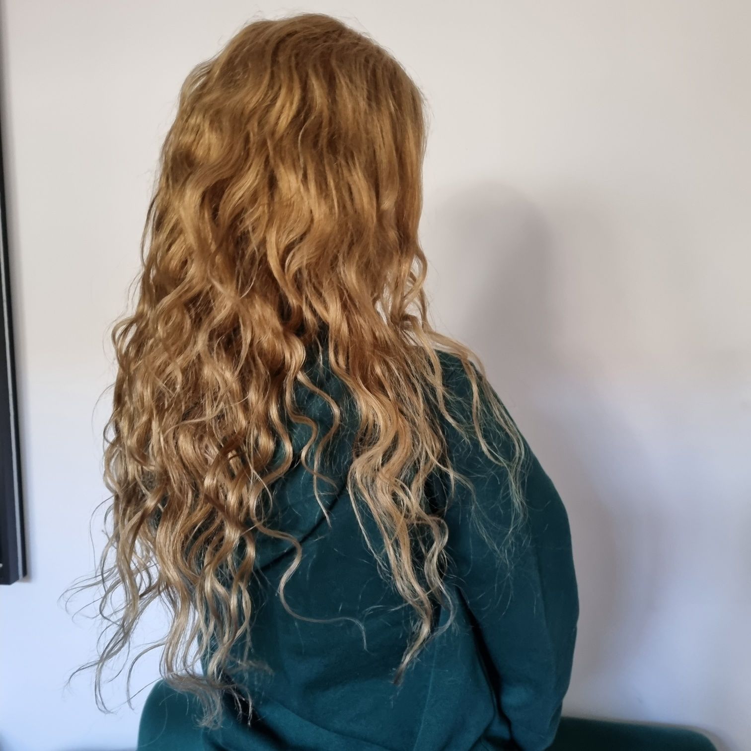 Nowa Naturalna peruka  Słowiańskie kręcone włosy