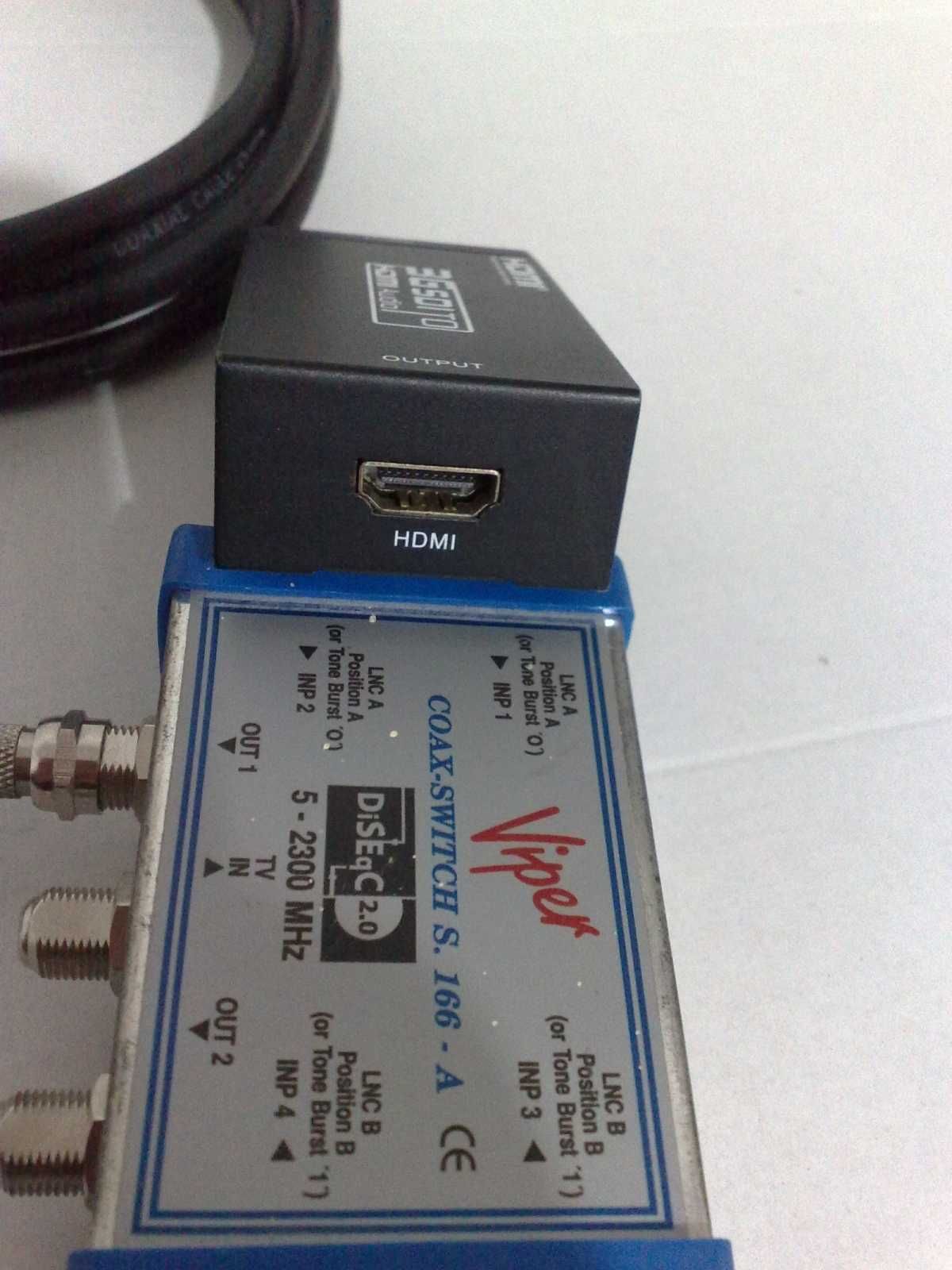 Spacetronic SNS2H-MINI, 3G SDI na HDMI, MHL, Switch DiSEqC S.166-A 2.0
