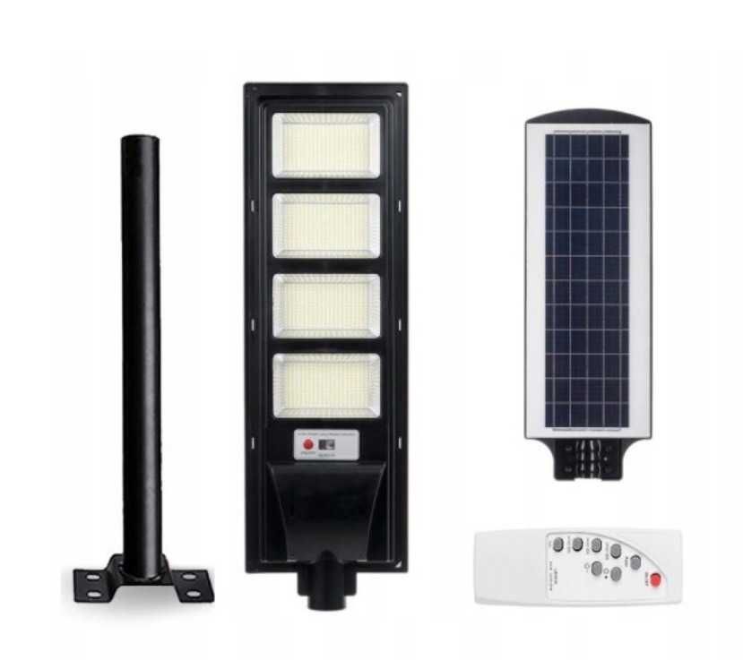 Lampa uliczna LED solarna pilot 500W czujniki NEW