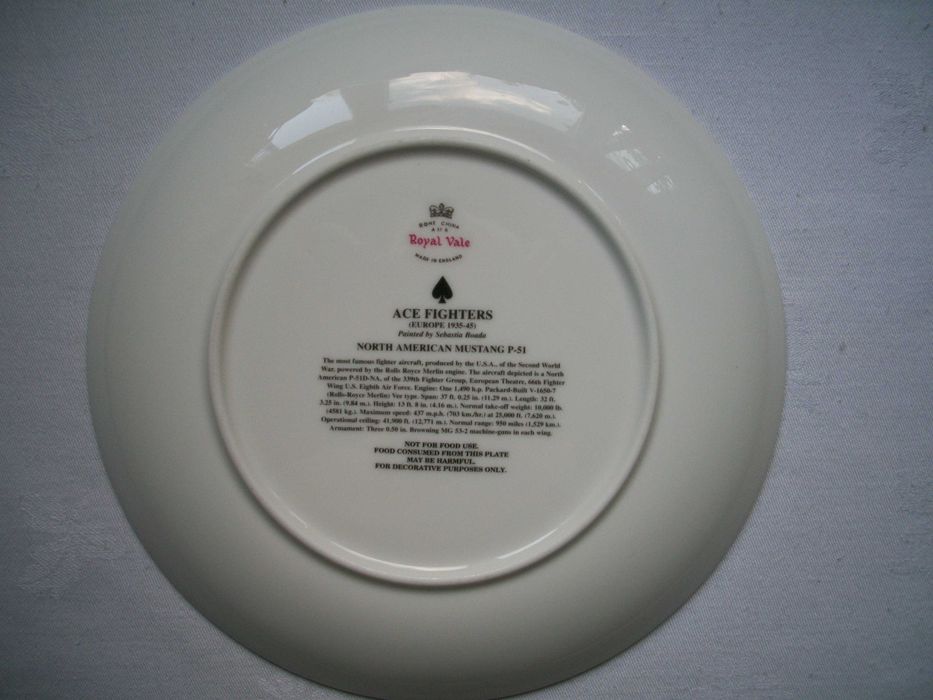 новая коллекционная декоративная тарелка P-51  Mustang