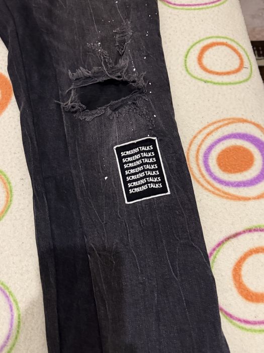 Flared jeans preta zara