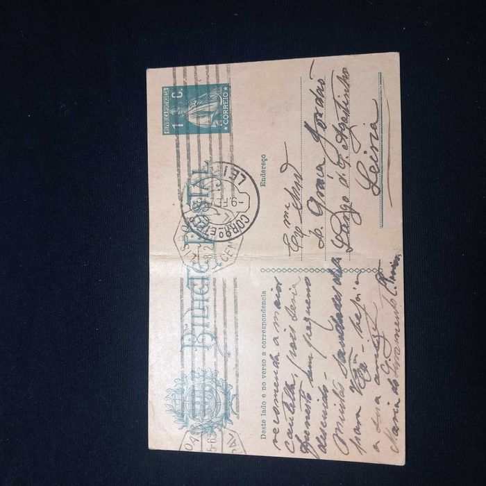 Bilhete postal principio séc XX