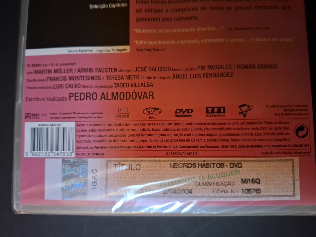 Negros Hábitos - Pedro Almodóvar - cinema espanhol