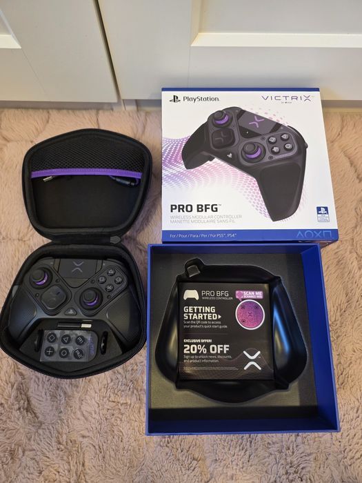 Pad PS5 Victrix Pro BFG – nowy, bezprzewodowy, czarny | PS4 / PS5 / PC
