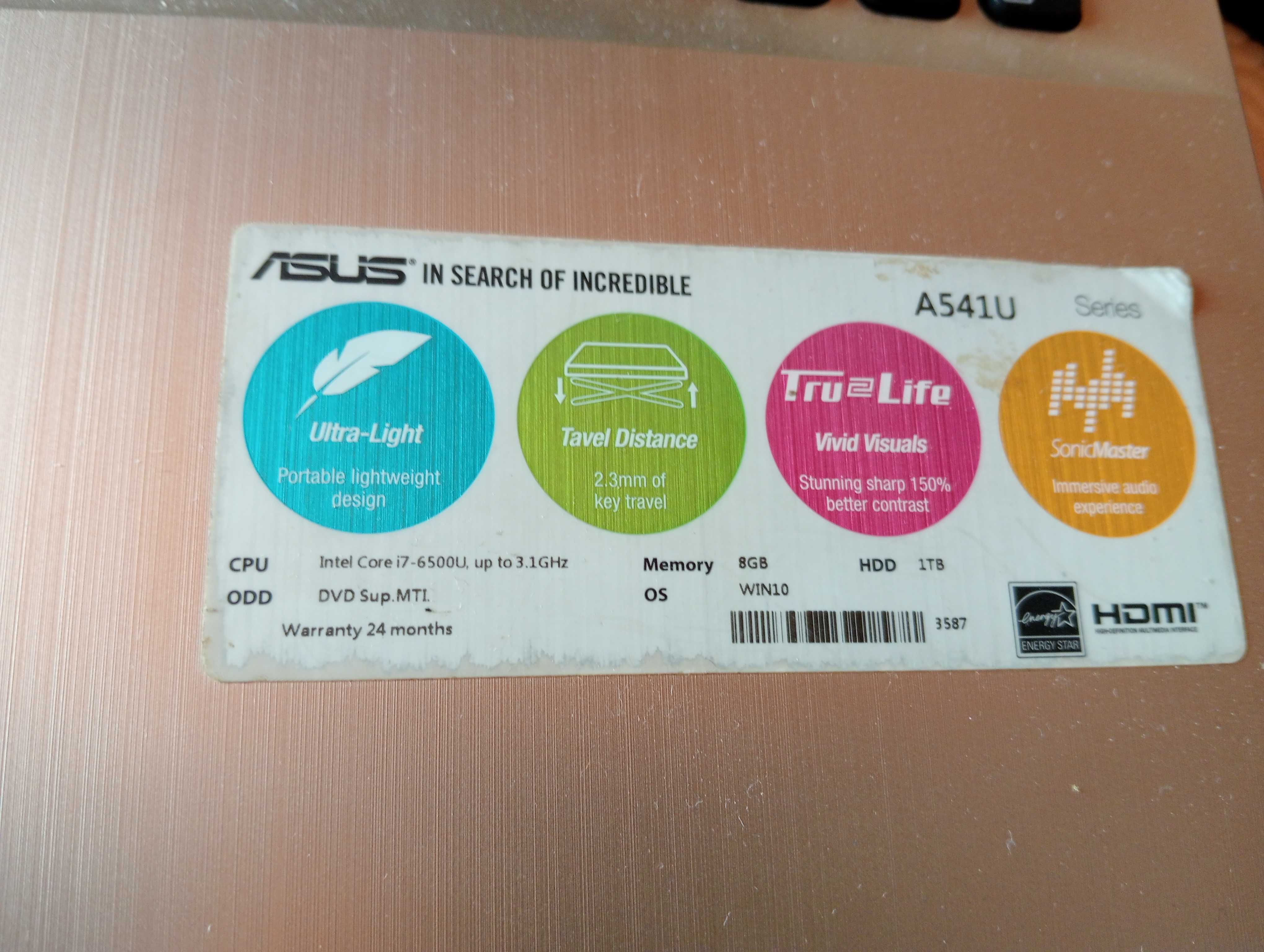 Computador ASUS Intel core i7 NVIDIA Geforce