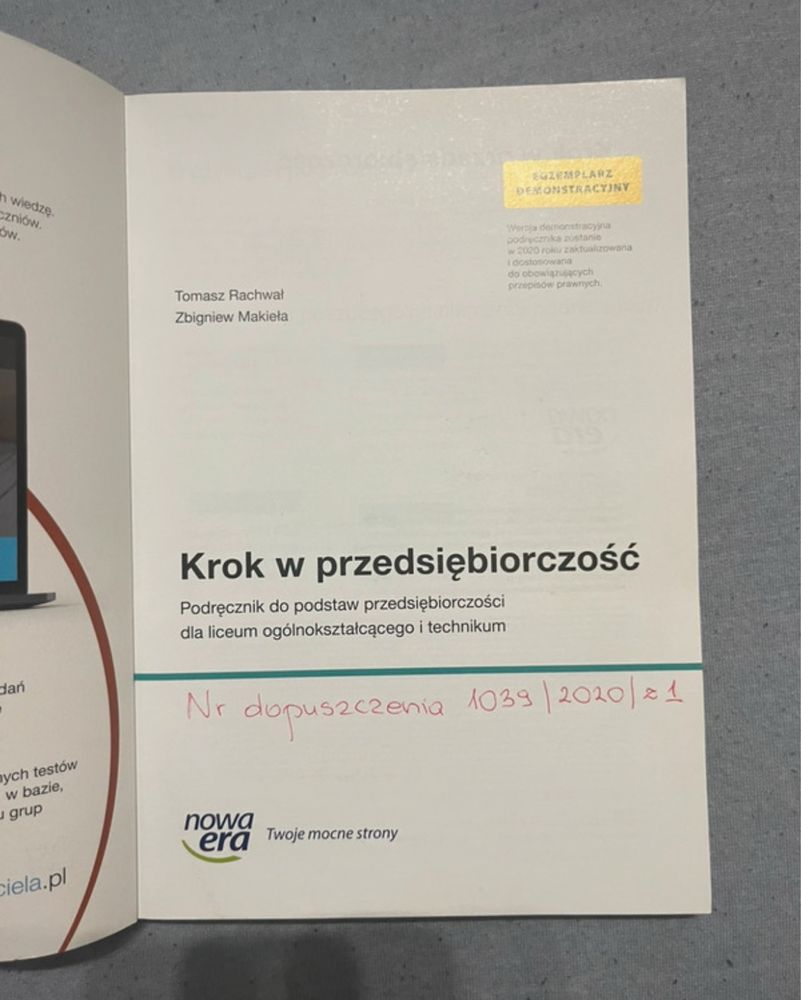 Krok w przedsiębiorczość NOWY