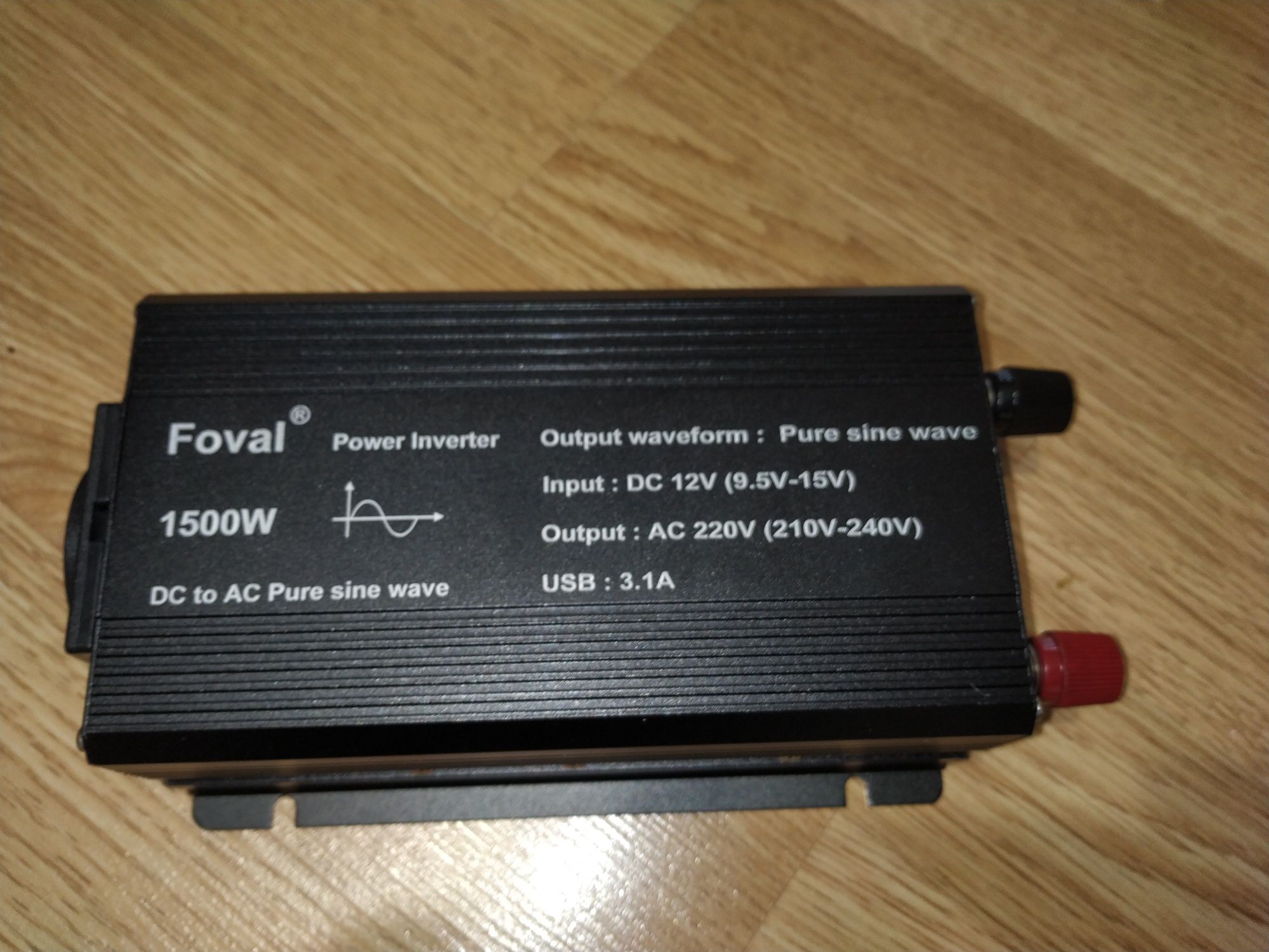 Інвертор FOVAL 1500W - 12V-220 - синусоїда для котла