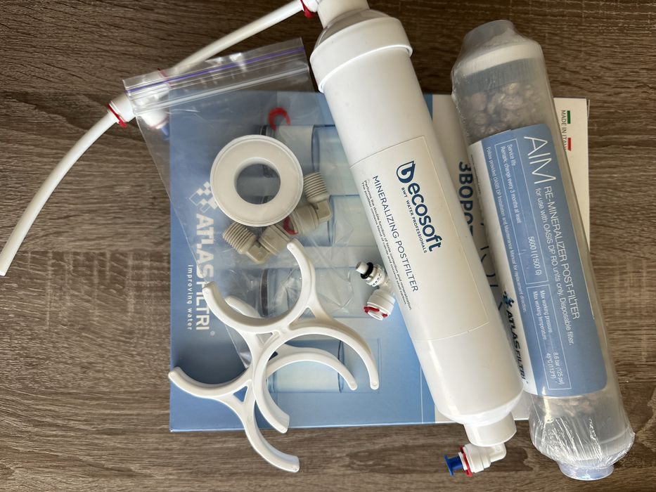 Мінералізуючий фільтр ECOSOFT та ремінералізатор Atlas AIM