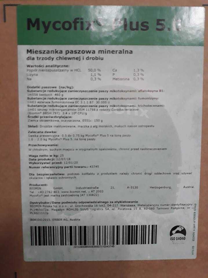 Mycofix Plus 5E Biomin preparat na mykotoksyny w paszach lochy prosięt