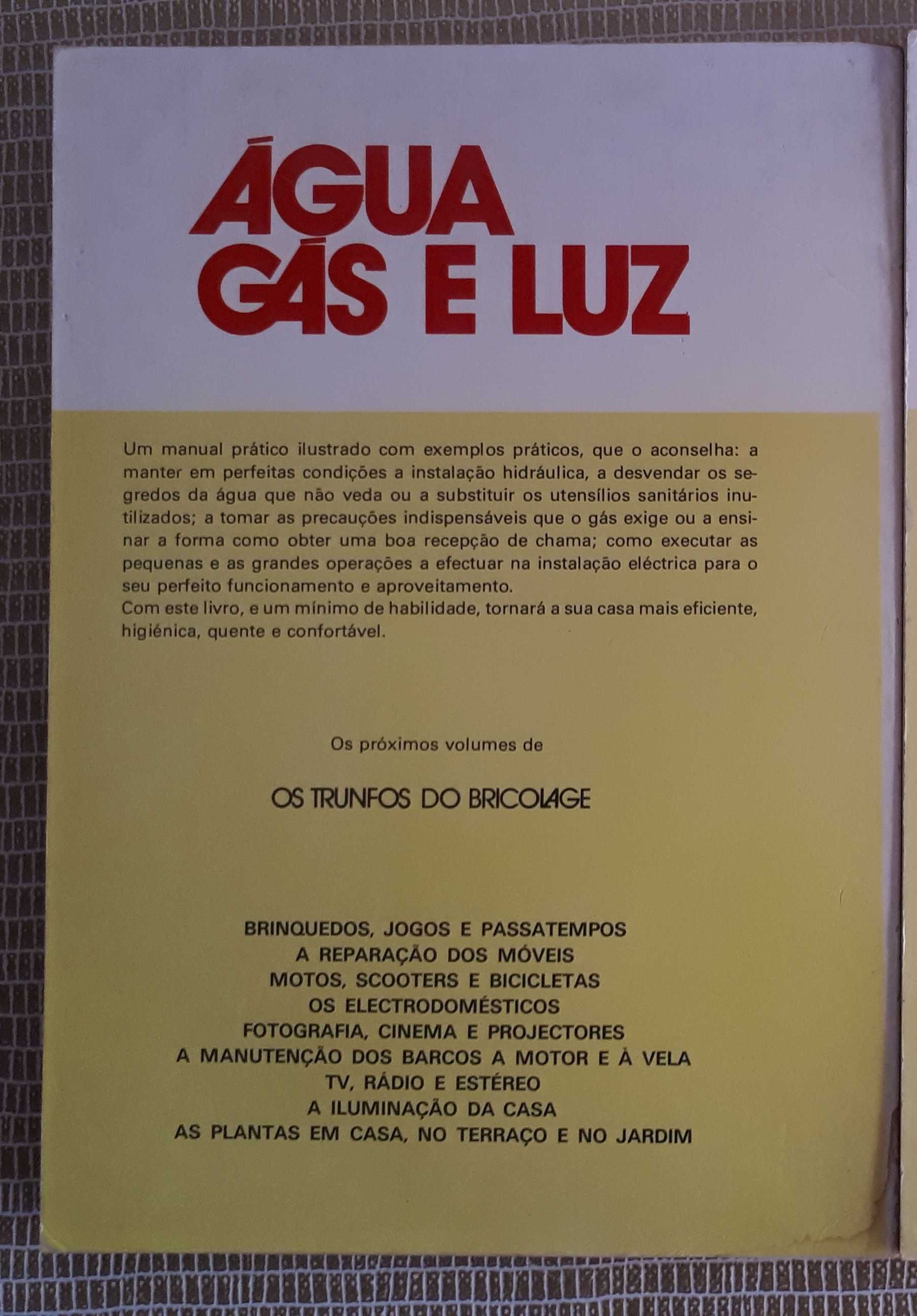 Livro "Água gás e Luz"