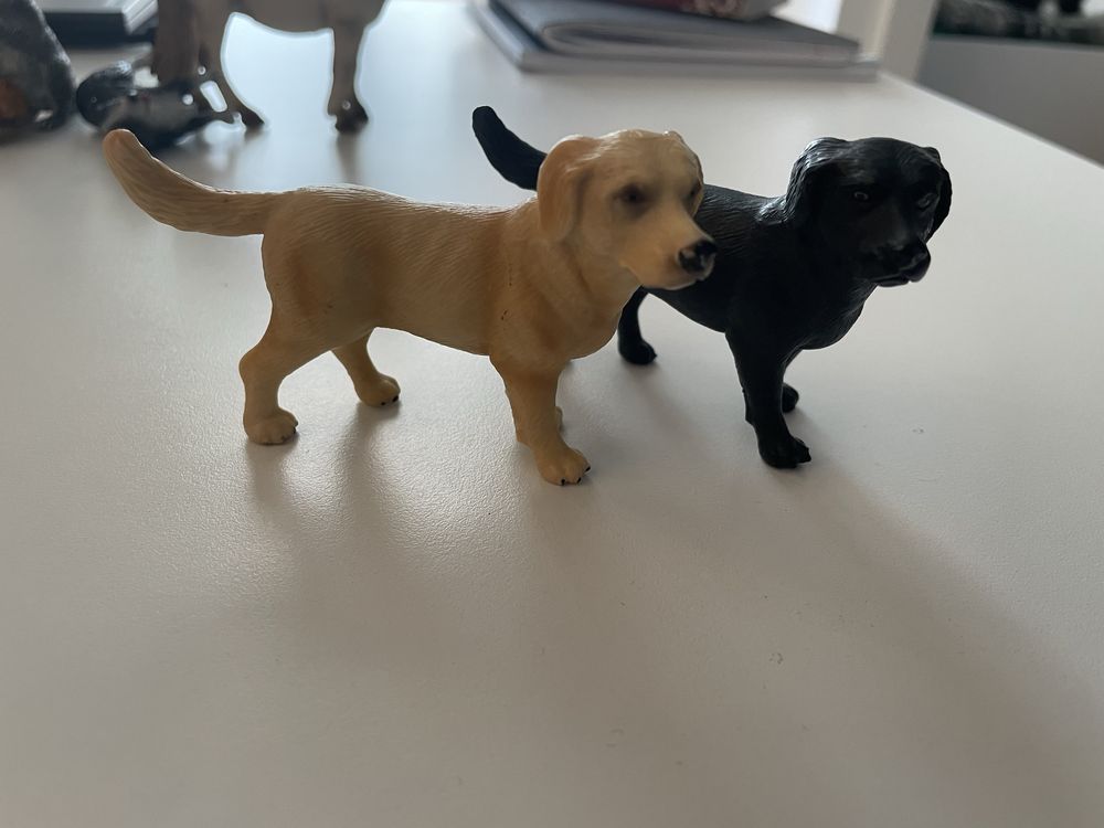 Figurki Schleich Labrador czarny i żółty