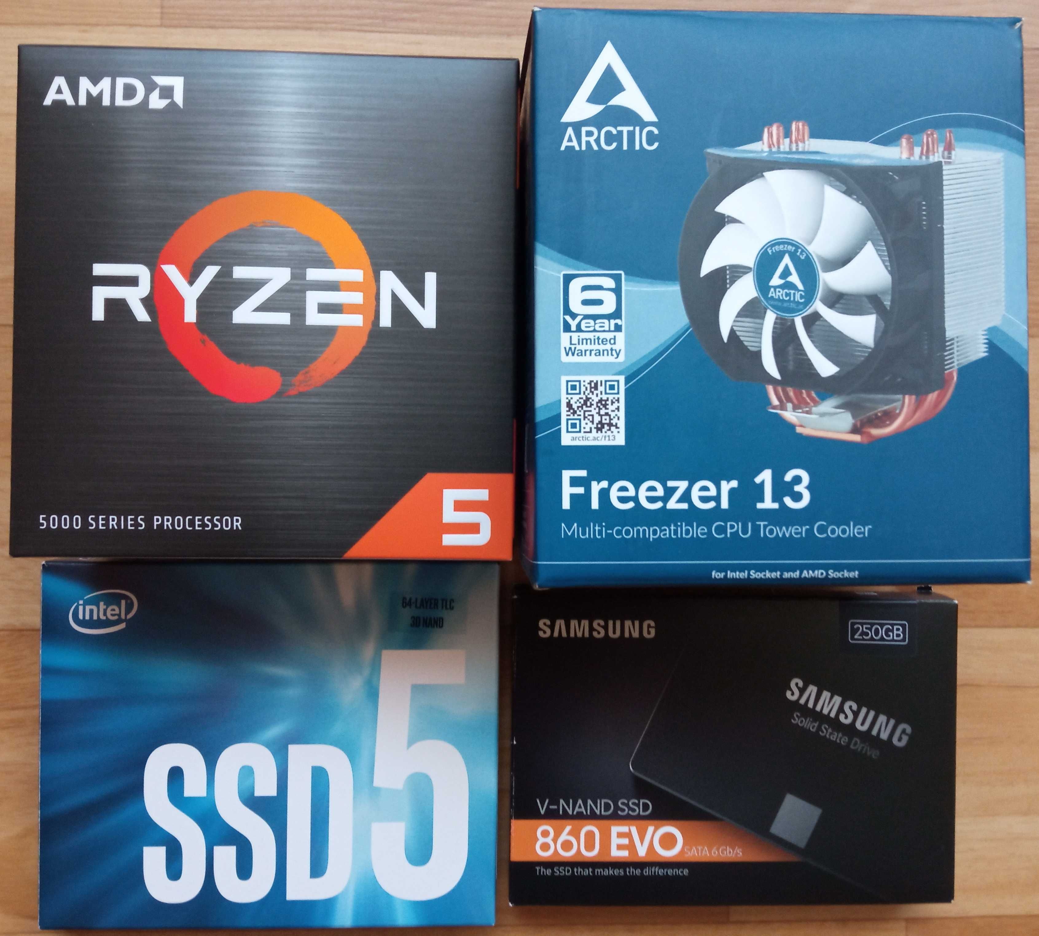 PC ПК Комп'ютер Ryzen 5 5500; RX5500XT; RAM 16Gb; MB B550