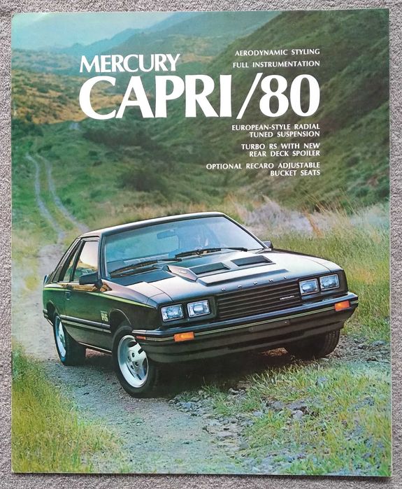 Prospekt Mercury Capri 1980