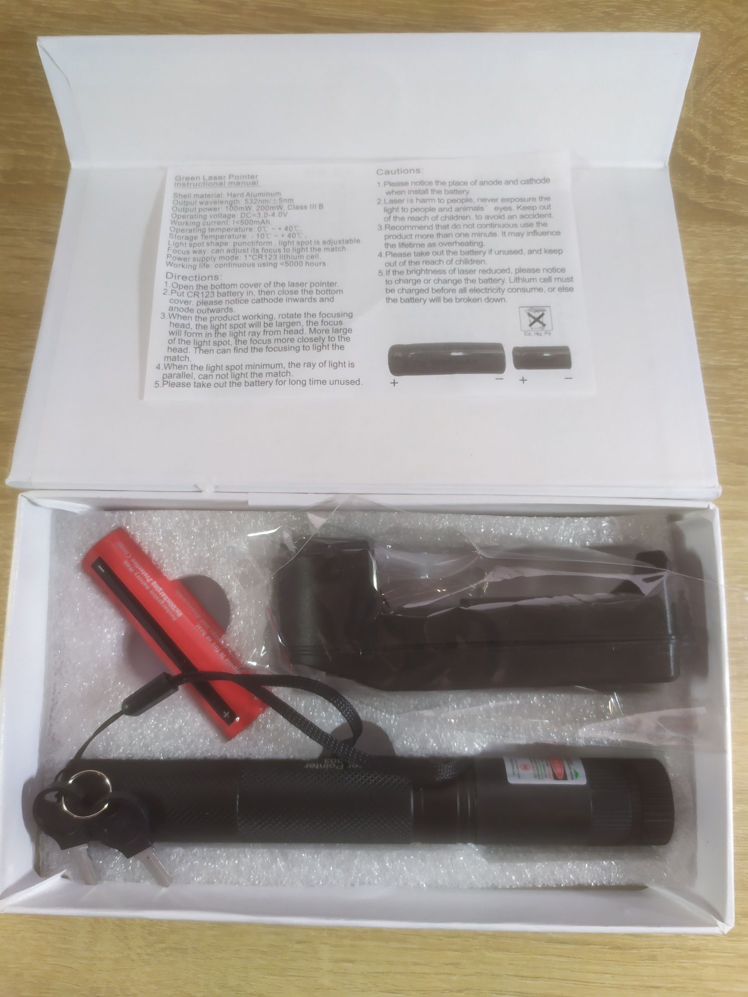 Лазерна указка Green Laser Pointer JD-303 зелена указка 500м 1360