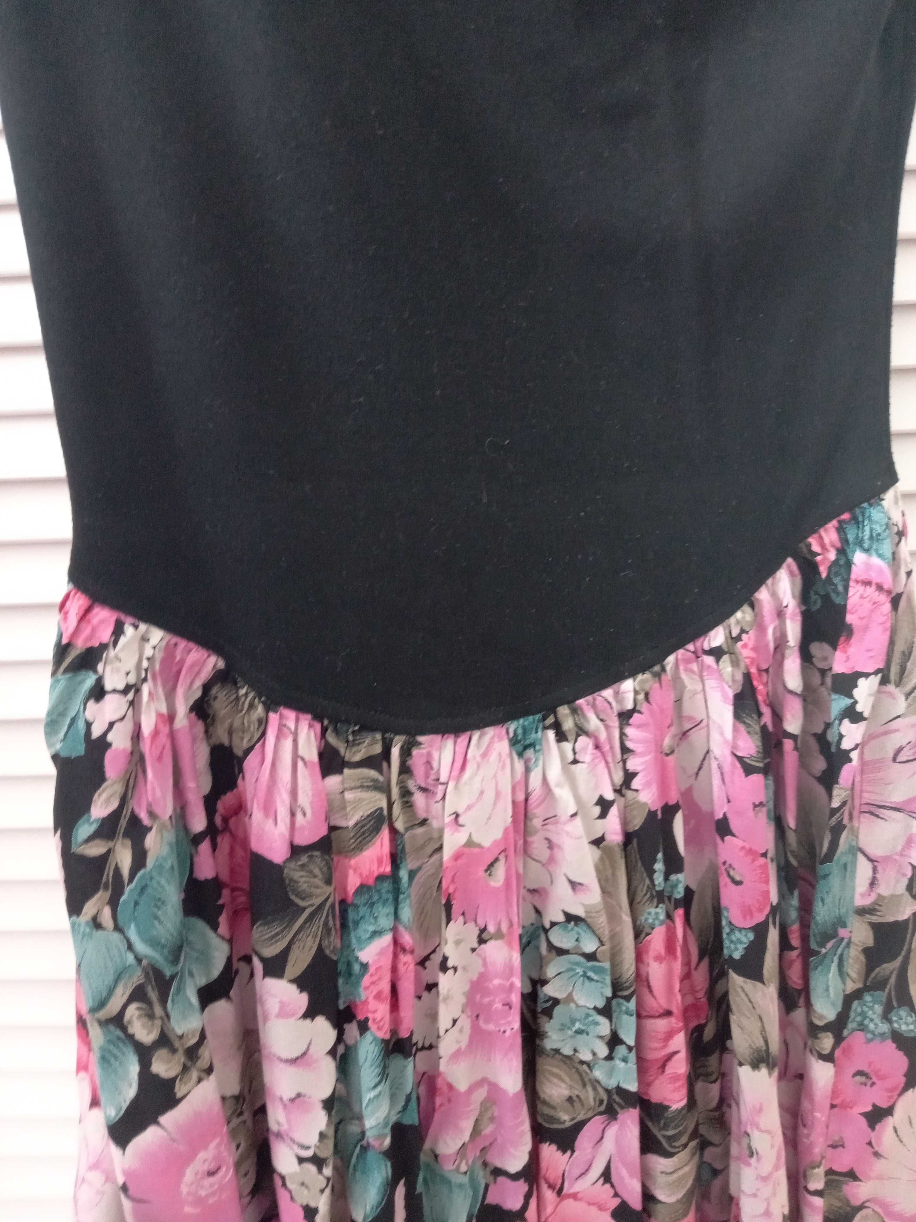 Item dressing sukienka kwiaty 42 40 vintage