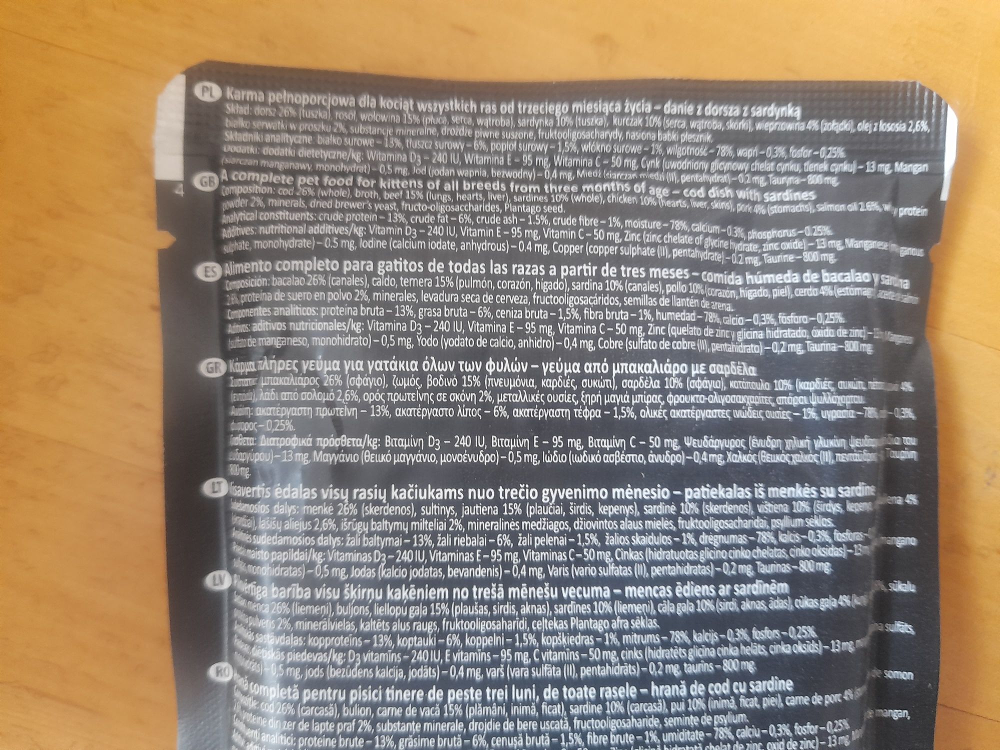 Dorsz z sardynką 10x85g Dolina Noteci kot junior