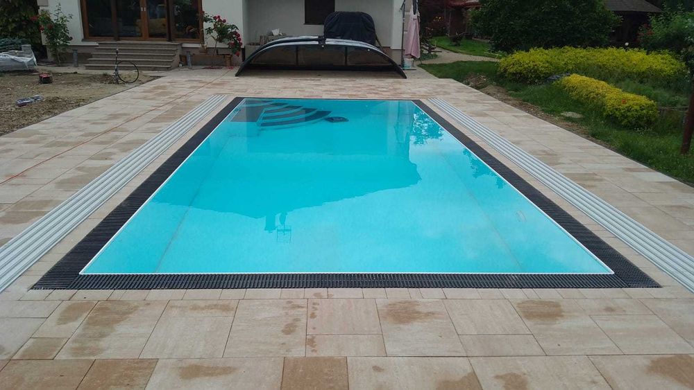 Basen polipropylenowy przelew 7,0x3,0x1,5m+wyposażenie RABAT %%%