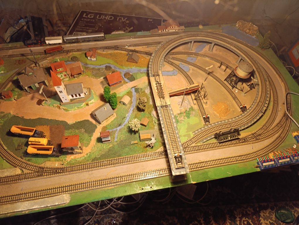 Diorama,makieta kolejowa Marklin 225x120 cm