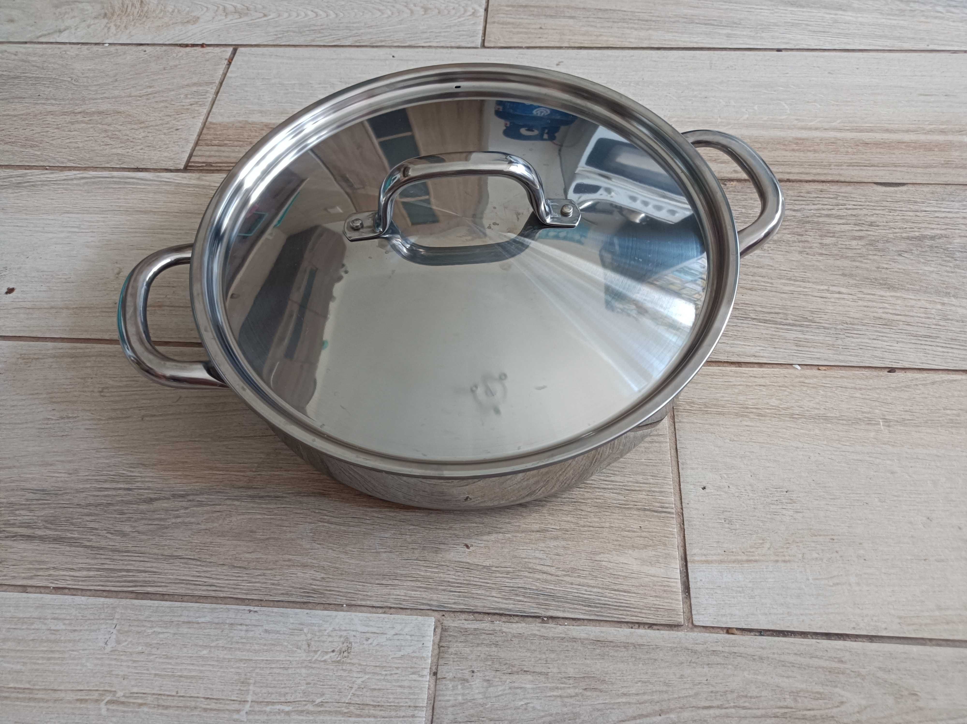 Patelnia do smażenia sauté, stal nierdzewna, 28 cm Ikea 365+