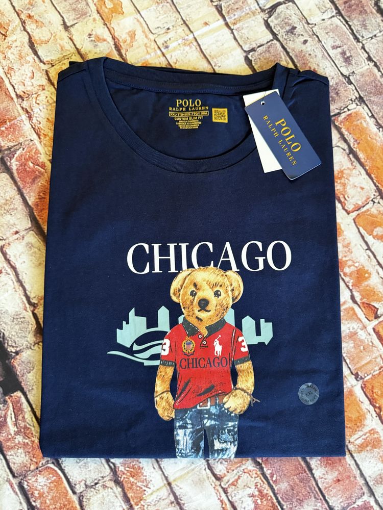 Футболка chicago ralph lauren blue L, XL, XXL