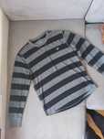 Sweter meski w czarno szare paski