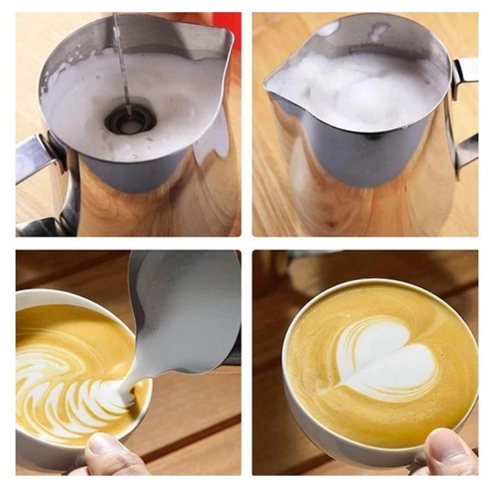 Ручний міксер капучинатор з насадками та USB-зарядкою