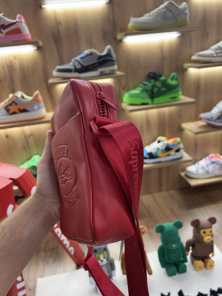 Сумка Supreme x Lacoste Red