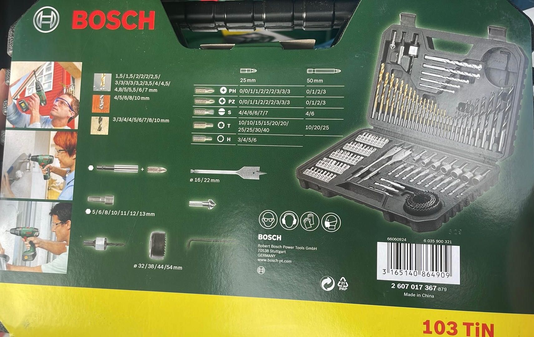 Bosch Zestaw wierteł i bitów TiN 103 szt. V-LINE