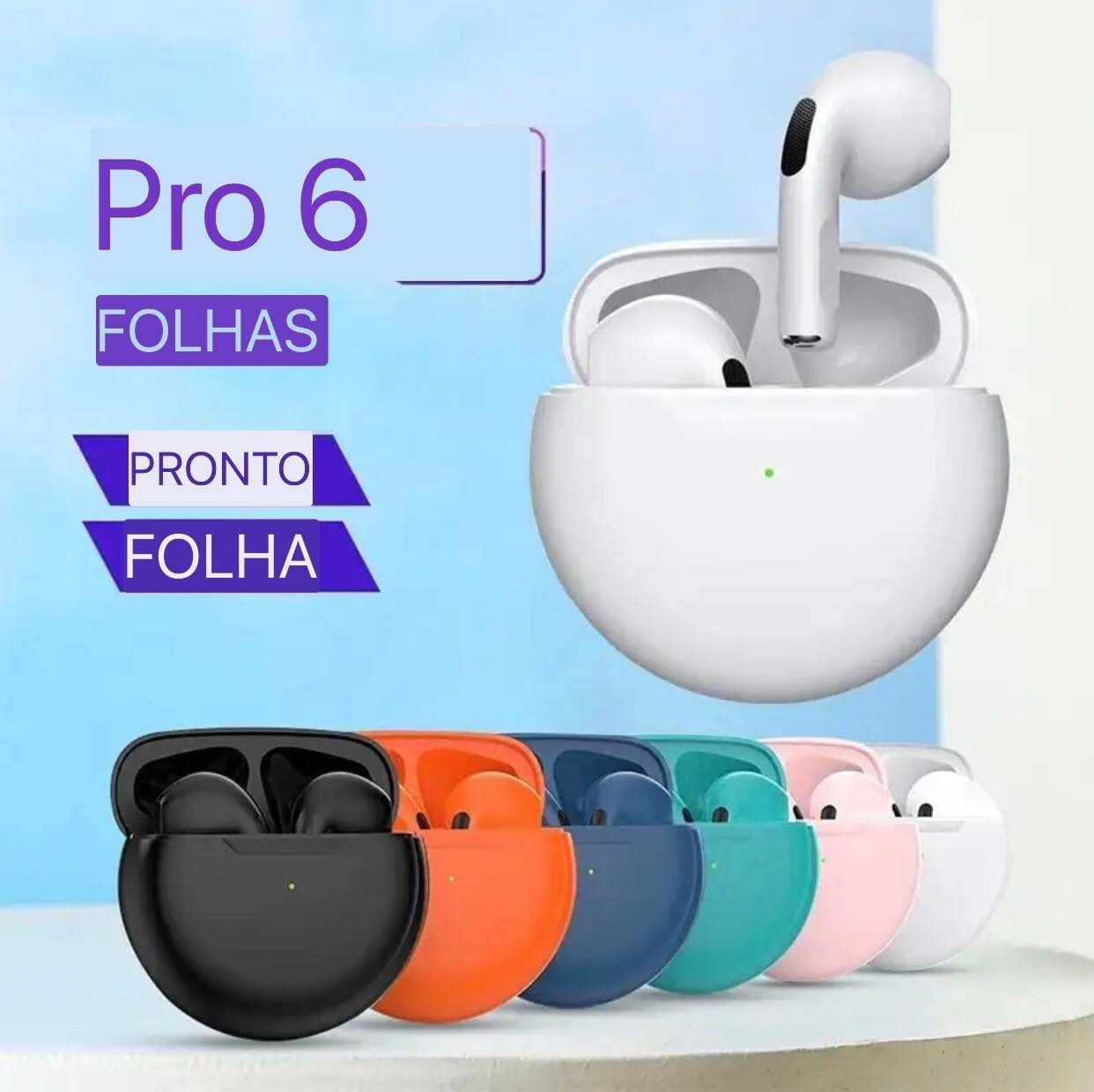 Auriculares Pro6 Bluetooth iOS e Android