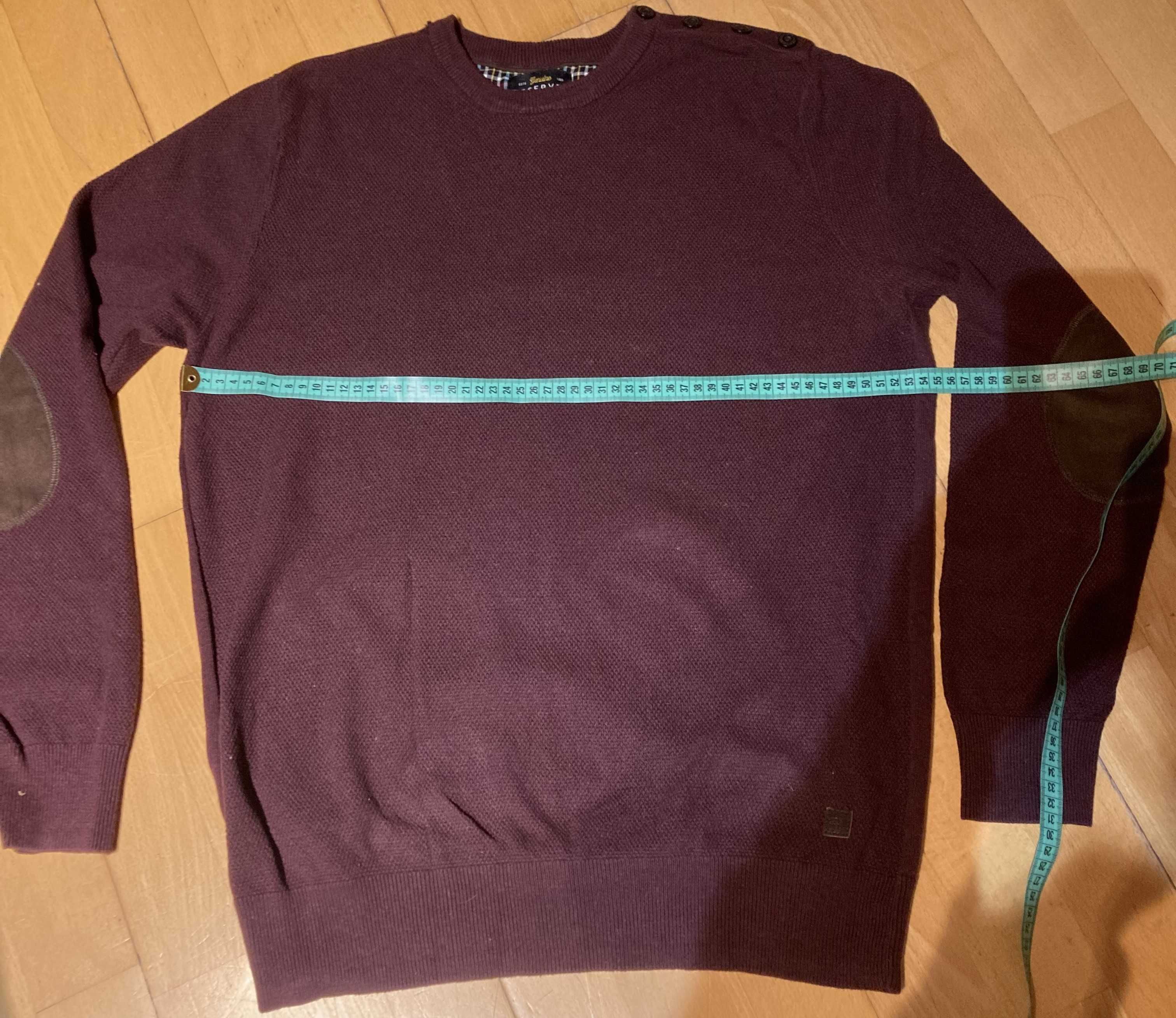 bordowy sweter męski, Reserved, XL, 50 zł