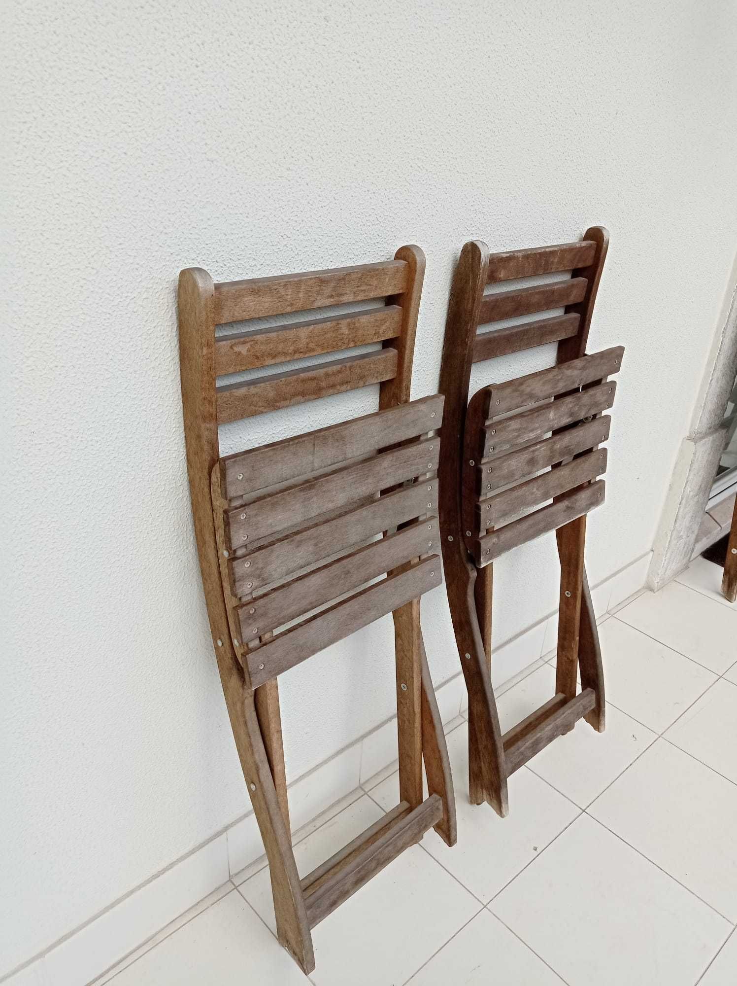 2 Cadeiras IKEA ASKHOLMEN de madeira para exteriores