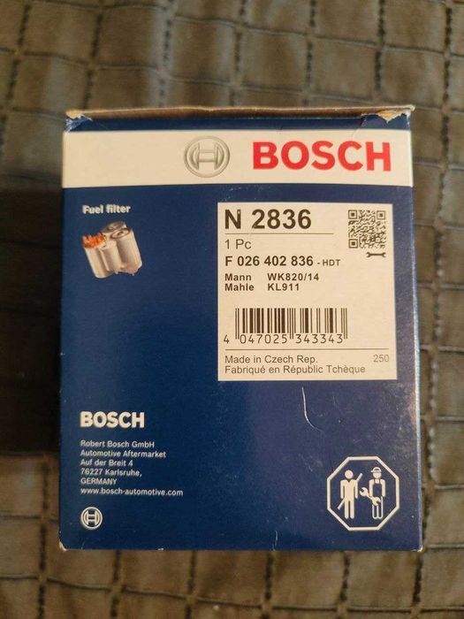 Фильтр топливный Мерседес Bosch n 2836 ТОРГ