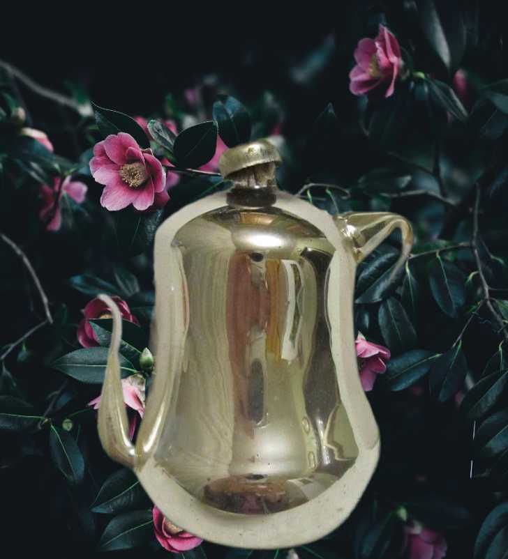 Раритетная советская елочная игрушка "Кофейник" 1930-50 гг.