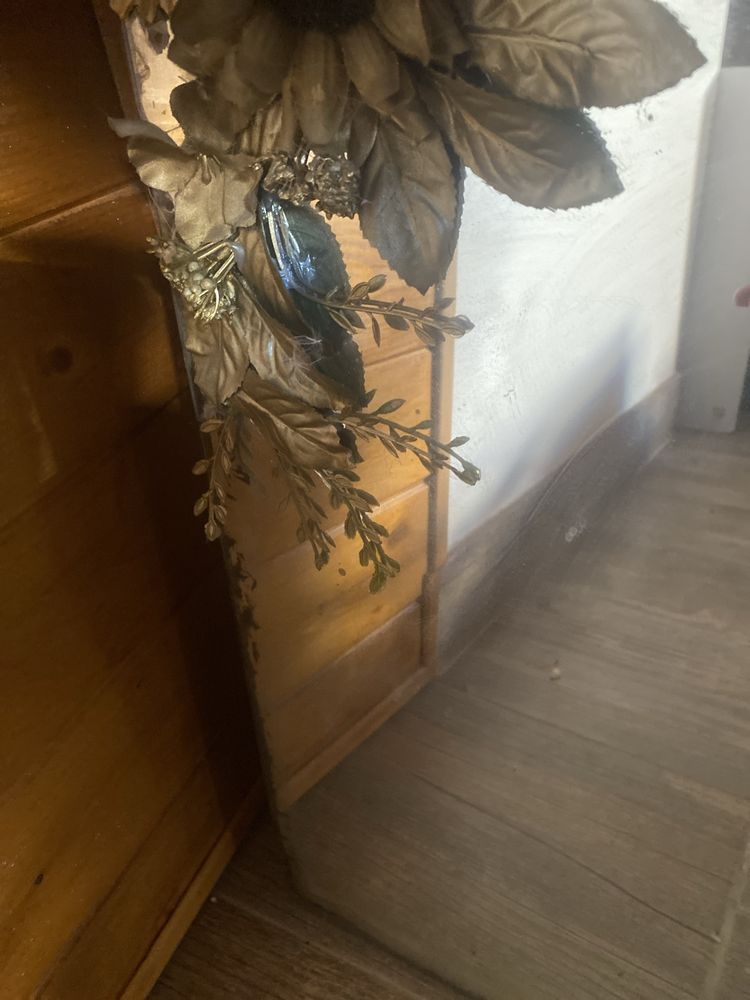 Espelho com decoração - flores
