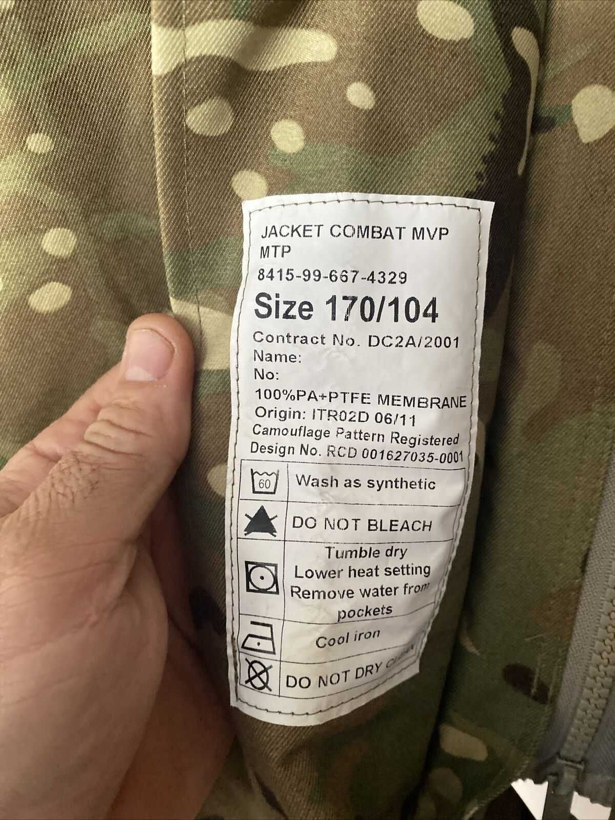 Куртка Gore-Tex Англія MTP 3 шари гортекс з капіюшоном