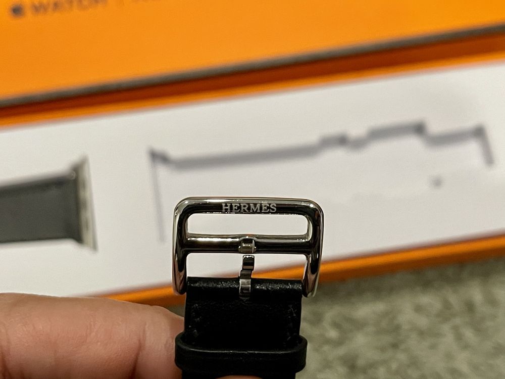 Apple Watch - Bracelete Couro Hermes (45 mm)