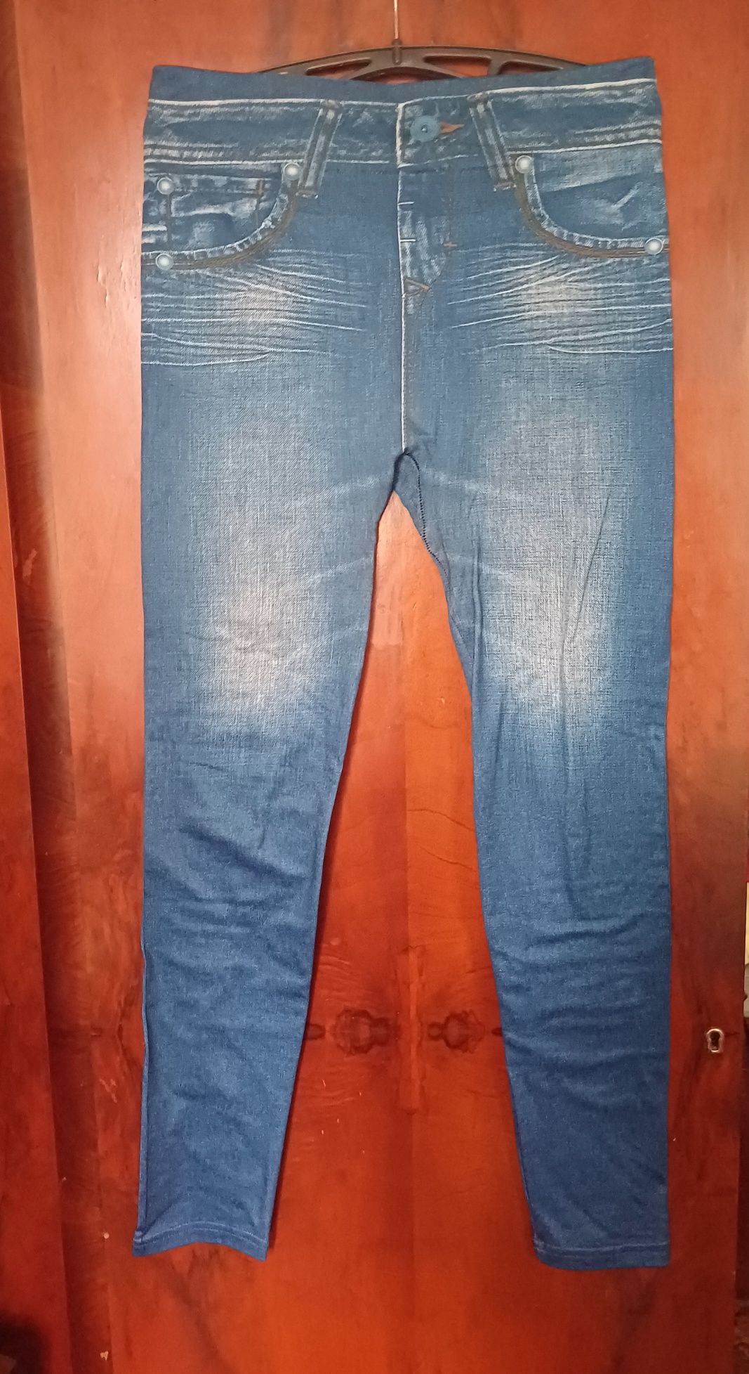 Теплі легінси з ефектом джинсів