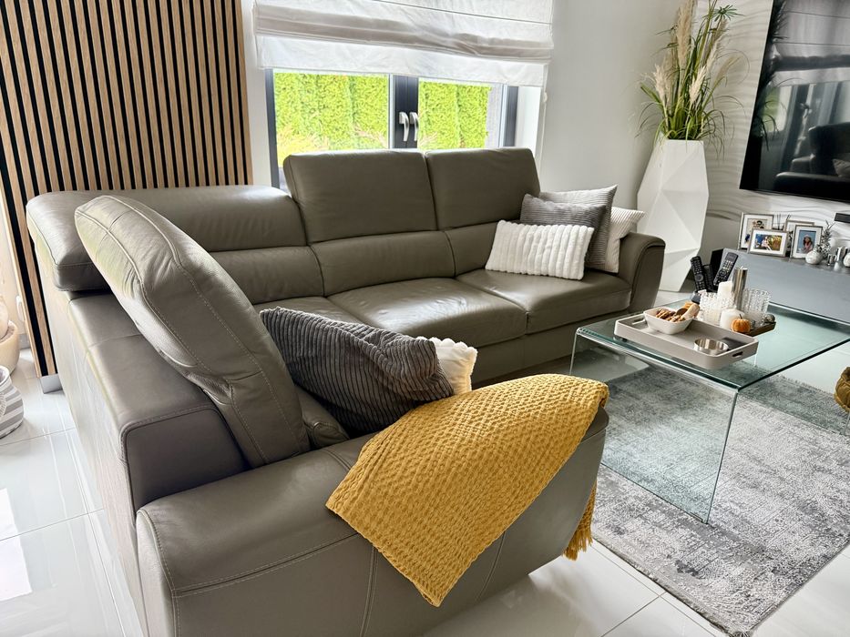 Naroznik  ze skory naturalnej z funkcja spania kler