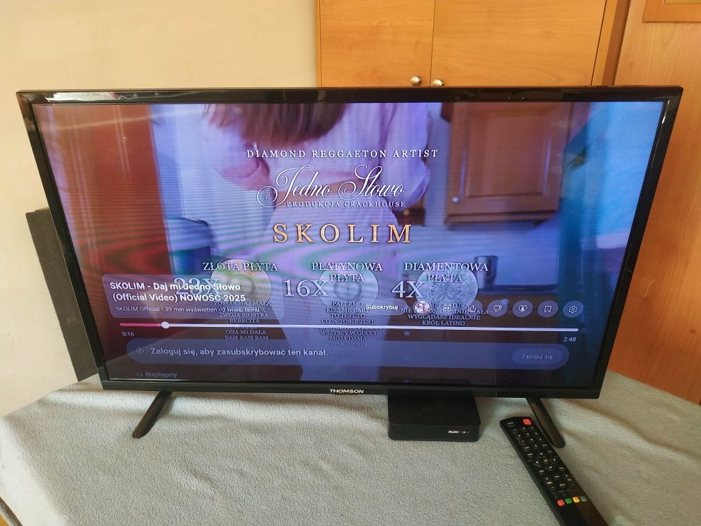TV 32" Thomson + Smart Tv dekoder WIFI Android Netflix YouTube