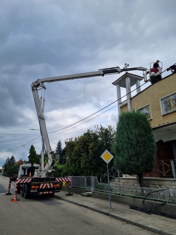 Podnośnik koszowy Jelcz 6x4 bumar 30m dźwig hds bison ruthman wumag