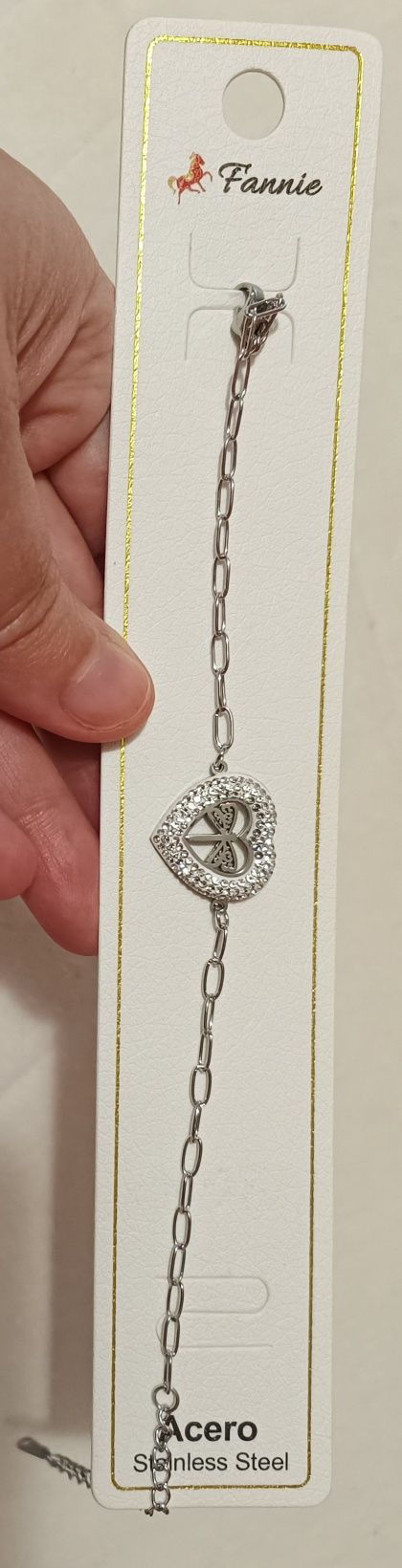 Pulseira Coração com libelinha