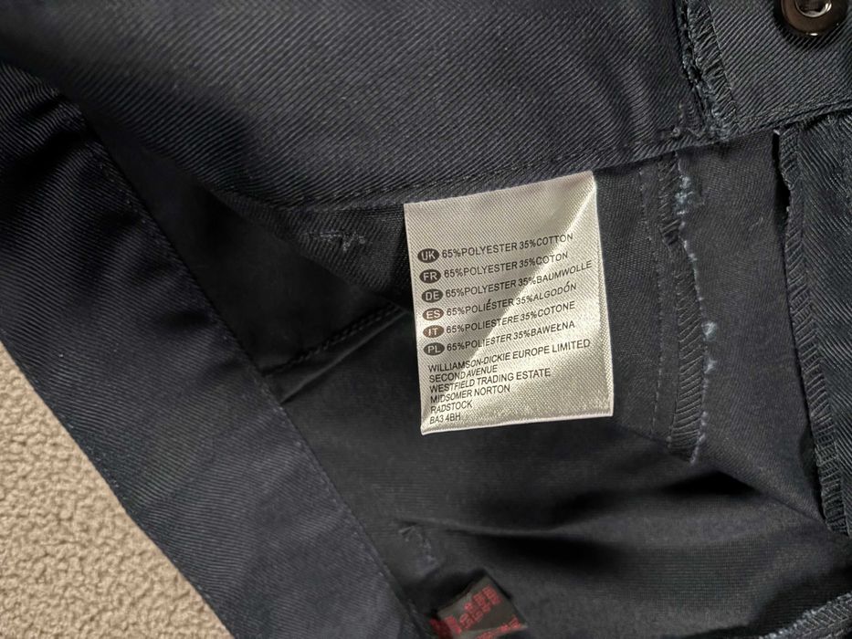 Spodnie Dickies 34R L Granatowe Proste Nowe Metki Szerokie