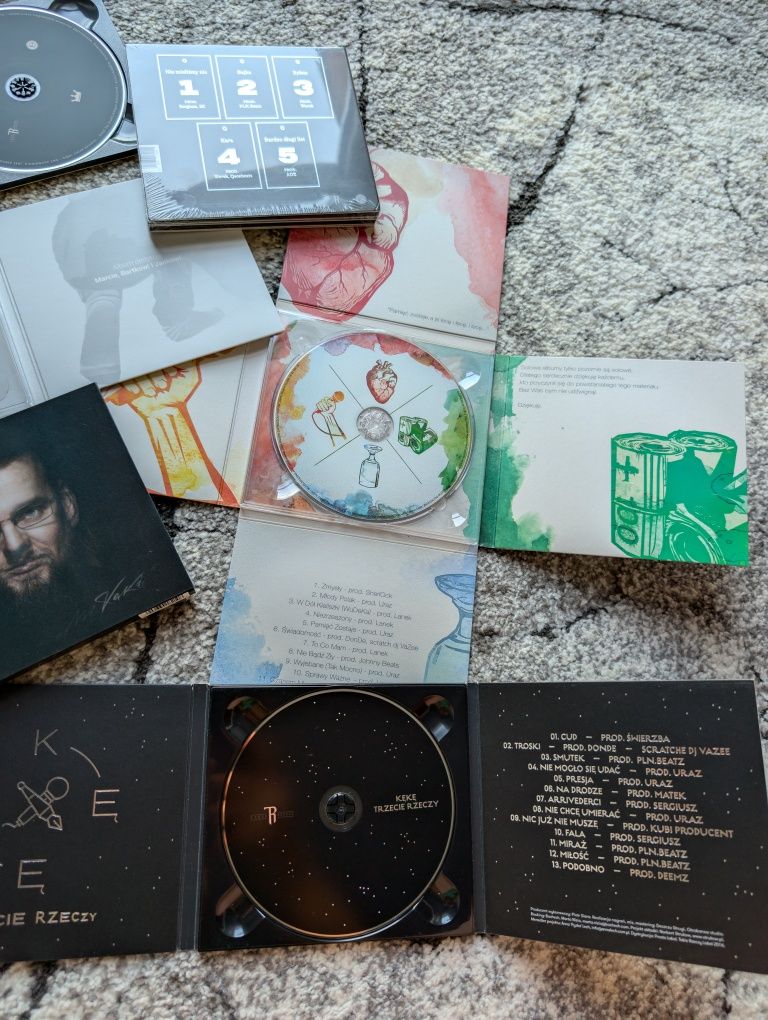 Zestaw płyt cd KĘKĘ polski rap nowe trzecie rzeczy to tu siara mr kękę