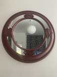 Lustro shabby chic vintage bordo