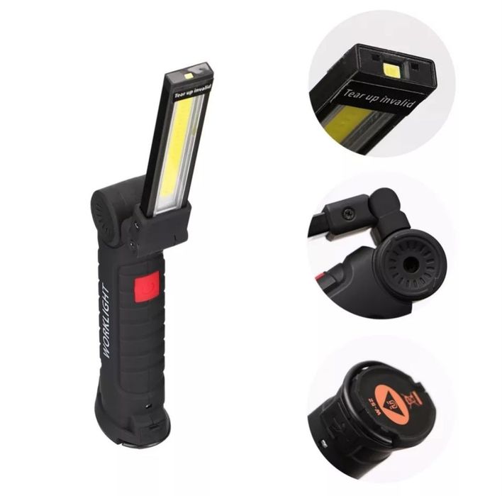 Фонарик светодиодный Светильник акумуляторний с магнитом перезаряжаем