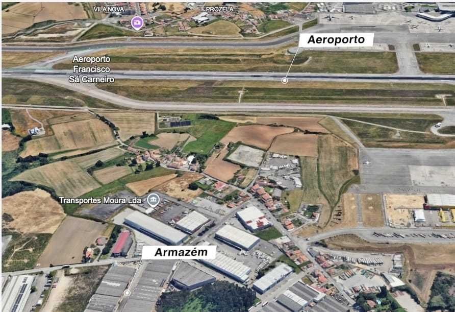 ARRENDA-SE ARMAZEM AO LADO DO AEROPORTO